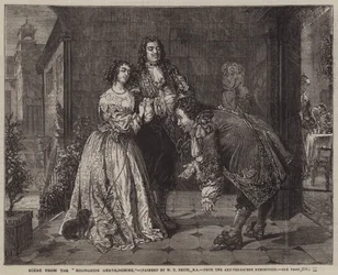 Scène uit de Bourgeois Gentilhomme